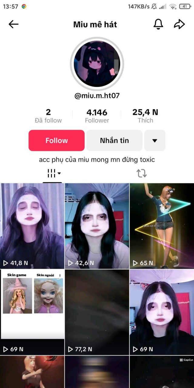 FULL CLIP CỦA MIU MÊ HÁT ĐANG HOT TIKTOK
