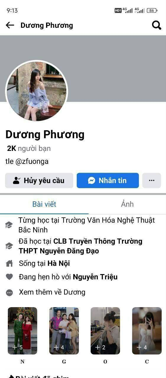 Dương Phương 2K5 Hà Nội bị bạn trai cũ tung ở nhà nghỉ