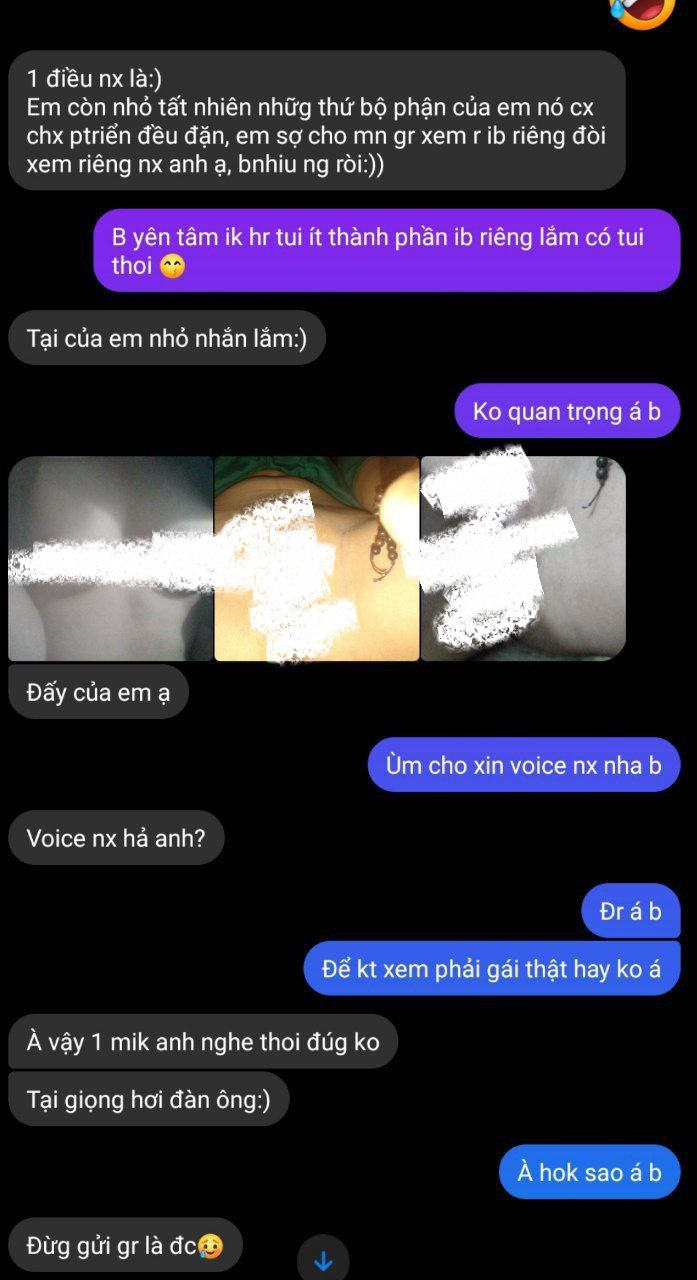 Gạ được em gái mới lớn gửi clip thẩm du với trái dưa chuột để được duyệt vào nhóm